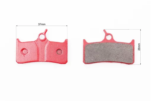 Гальмівні колодки Disk-brake (Shimano BR-M755, M755DH, XTR Pre-02, Grimeca system 8, Hope M4, Sram 9,0), червоні YL-1010,