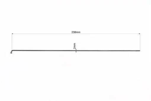 Спица 14Gх238мм (100шт к-кт), чёрная, ВЕЛОЗАПЧАСТИНИ, YQ-406061