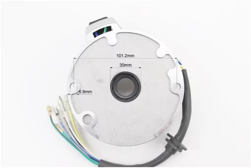 Статор магнето (генератора) (2 котушки "6 дротів") тип 2 "на безстартерний двигун", DELTA, YQ-357052