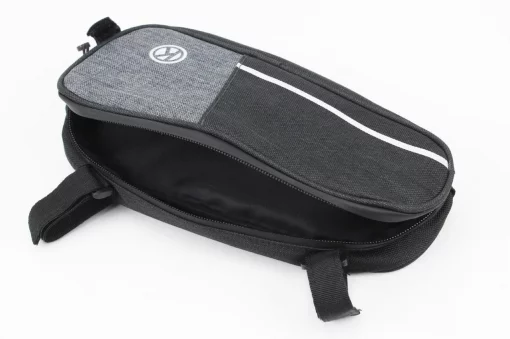 Сумка под раму, крепл. на липучке, чёрно-серая, ВЕЛОАКСЕСУАРИ, YQ-409676