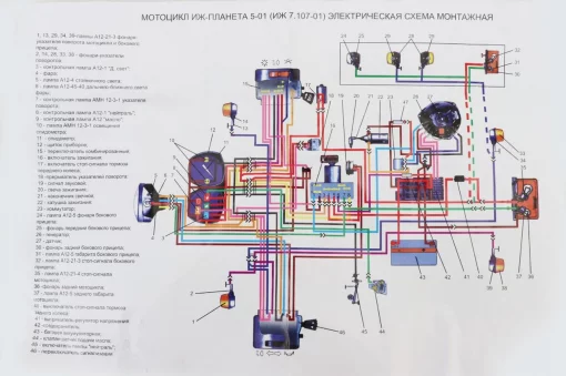 Проводка Планета-5, Юпитер-4-5, ІЖ, YQ-342440
