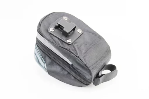 Сумка под сиденье, быстросъёмная, чёрно-серая, ВЕЛОАКСЕСУАРИ, YQ-409721