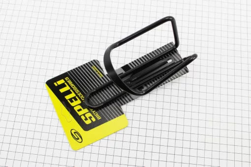 Флягодержатель алюминиевый, крепл. на раму, чёрный SBC-101, ВЕЛОАКСЕСУАРИ, YQ-409724