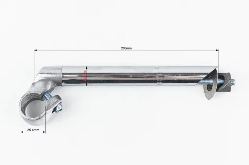 Винос керма ХВЗ 22,2х25,4х200мм, хром, ВЕЛОЗАПЧАСТИНИ, YQ-406178