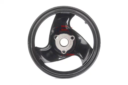 Диск колісний передній Yamaha (5BM) диск. гальмо (сталевий), чорний, YQ-347930