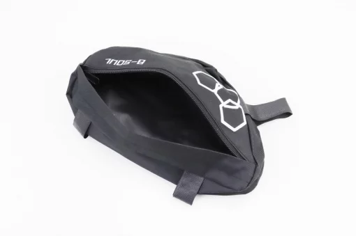 Сумка передняя под раму треугольная 280х135х60мм, крепл. на липучке, влагозащитная, чёрная, ВЕЛОАКСЕСУАРИ, YQ-409782