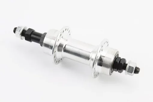 Втулка задняя MTB алюминиевая 14Gx36H под вольнобег, Disk-brake (резьба), 2 пром-подшипники 6200 2RS, крепл. гайка, FB-A209RB,