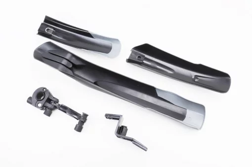 Крила пластмасові 24-26" MTB швидкознімні, чорно-сірі H-N27F/H-N27B, ВЕЛОАКСЕСУАРИ, YQ-409798