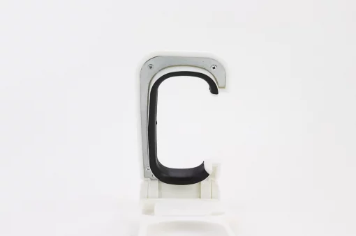 Крепление велосипеда за колесо к стене складное, пластмассово-металлическое, бело-чёрное HS-009В (без дюбелей), ВЕЛОАКСЕСУАРИ,