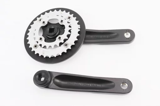 Шатуны "квадрат" 170мм, 32.22T DOWNHILL с рокрингом, алюминиевые, чёрные RAID-B, ВЕЛОЗАПЧАСТИНИ, YQ-406274