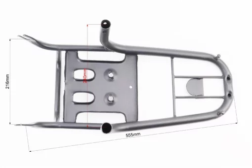 Багажник задний+подножки к-кт "чёрный", DELTA, YQ-338647