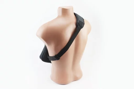 Сумка-слинг через плечо (на руль электросамоката), крепл. на липучке, быстросъёмная, чёрно-серая, ВЕЛОАКСЕСУАРИ, YQ-409812