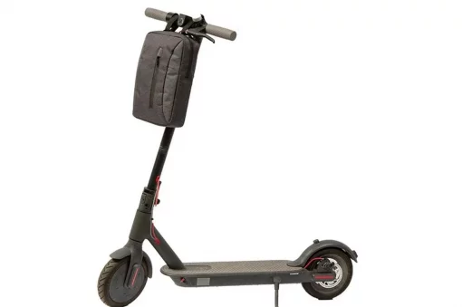 Сумка-слинг через плечо (на руль электросамоката), крепл. на липучке, быстросъёмная, чёрно-серая, ВЕЛОАКСЕСУАРИ, YQ-409812