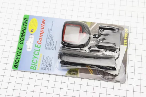 Велокомпьютер 15-функций, проводной, чёрный (без батареек) Crosser 268А, ВЕЛОАКСЕСУАРИ, YQ-409852