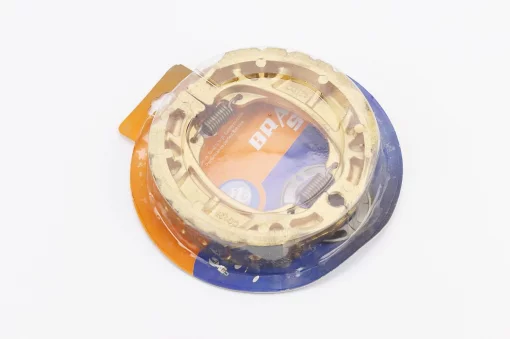 Гальмівні колодки задні к-кт, 105мм (пружини прямі, накладки з вибіркою), золотисті, DELTA, YQ-338726