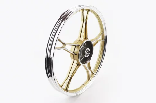 Диск передний литой 17x1,2 DELTA, жёлтый (ось 10мм), ALPHA, YQ-357324