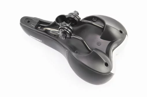 Сидіння MTB 265x160мм з гелевими вставками, чорно-сіре CROSSRIDE BSK-N31, ВЕЛОЗАПЧАСТИНИ, YQ-406358