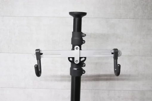 Подставка под 2 велосипеда телескопическая 1,7-4м, алюминиевая, чёрная, ВЕЛОАКСЕСУАРИ, YQ-409898