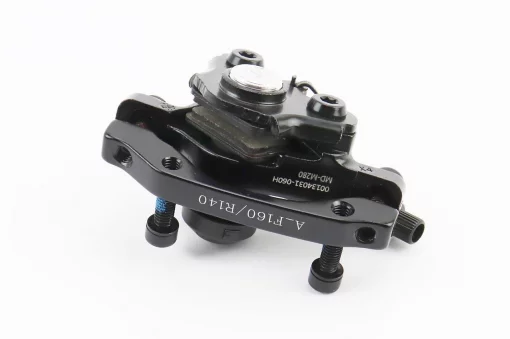 Гальмівний супорт передній (F160/R140мм), чорний MD-M280, ВЕЛОЗАПЧАСТИНИ, YQ-406383