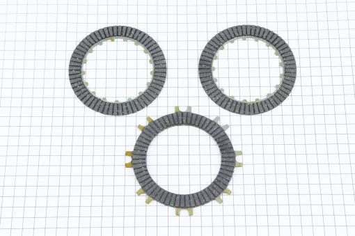 Диск сцепления фрикционный, к-кт 3 шт ACTIVE, DELTA, YQ-357369