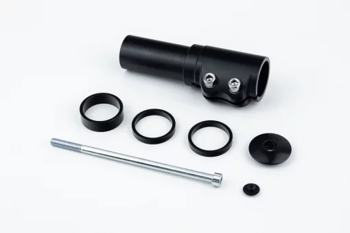 Подовжувач штока вилки 1-1/8&rdquo; (28,6 мм)х120мм, алюмінієвий, чорний KL-4025, ВЕЛОЗАПЧАСТИНИ, YQ-406478