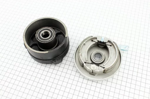 Барабан тормозной с колодками 84мм в сборе, левый ATV 50/110, ЗЧ-ATV, YQ-335069