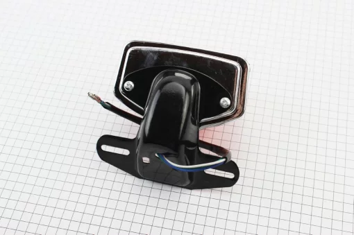 Ліхтар задній ALPHA, чорна ніжка під два болти (якісний) тип 2, DELTA, YQ-338822