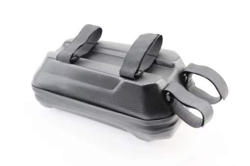 Сумка на руль электросамоката (жёсткий чехол) 250x120x105мм, крепл. на липучке, влагозащитная, "карбон", ВЕЛОАКСЕСУАРИ, YQ-410079