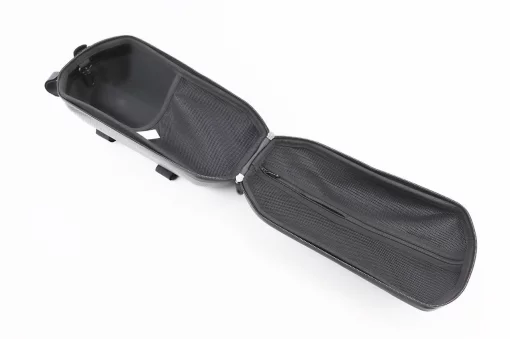 Сумка на руль электросамоката (жёсткий чехол) 300x150x110мм, крепл. на липучке, влагозащитная, "карбон" 031, ВЕЛОАКСЕСУАРИ,
