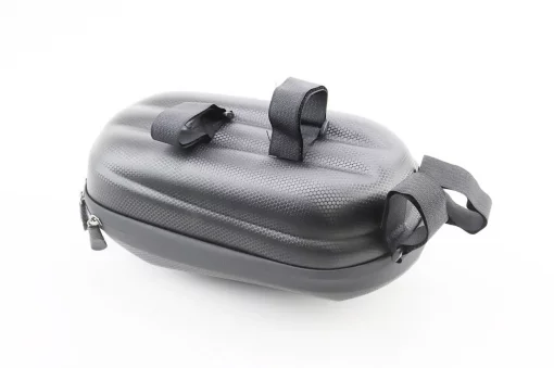 Сумка на руль электросамоката (жёсткий чехол) 300x150x125мм, крепл. на липучке, влагозащитная, "карбон" 033, ВЕЛОАКСЕСУАРИ,