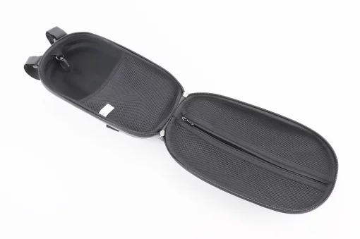 Сумка на руль электросамоката (жёсткий чехол) 300x150x125мм, крепл. на липучке, влагозащитная, "карбон" 033, ВЕЛОАКСЕСУАРИ,