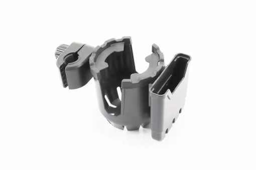 Держатель телефона и фляги на руль, регулируемый угол настройки, пластиковый, чёрный (электросамокат, детская коляска),