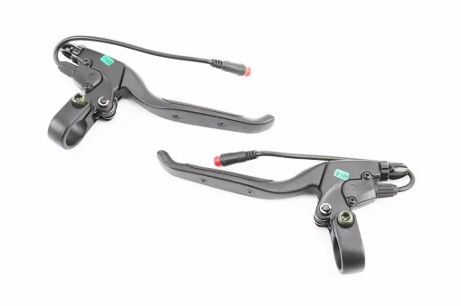 Тормозные ручки с резиновыми вставками, чёрные Т4 (электросамокат), ЗЧ-ЕЛЕКТРО техніка, YQ-410105