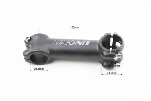 Винос керма MTB 28,6x31,8х120мм, алюмінієвий, чорний AS-021, ВЕЛОЗАПЧАСТИНИ, YQ-411002