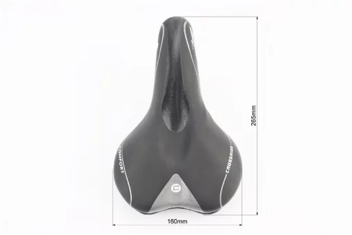 Сидіння MTB 265x160мм, чорне CROSSRIDE N524, ВЕЛОЗАПЧАСТИНИ, YQ-406626