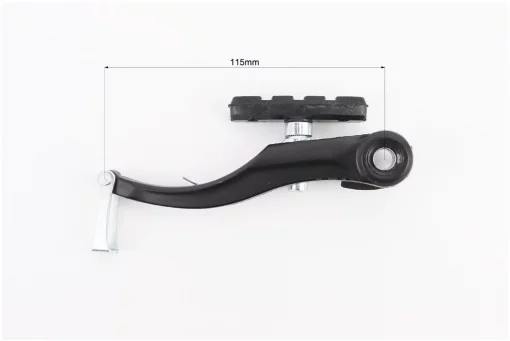 Гальмо V-brake 115мм (2 колеса) з ручками, тросами, алюмінієве, чорне, ВЕЛОЗАПЧАСТИНИ, YQ-406671