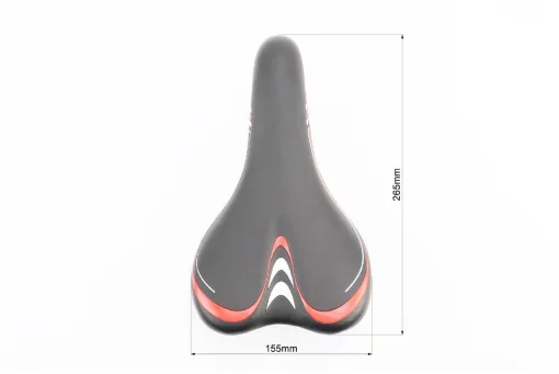 Сиденье MTB 265x155мм, чёрно-красное AVY-6628, ВЕЛОЗАПЧАСТИНИ, YQ-406821