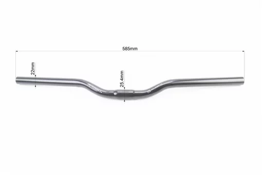 Кермо MTB 25,4x585мм, чорний FF-D3, ВЕЛОЗАПЧАСТИНИ, YQ-406856