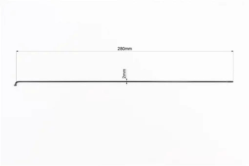 Спица 14Gx280мм (100шт к-кт), чёрная, ВЕЛОЗАПЧАСТИНИ, YQ-406861