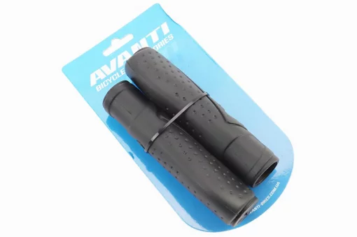 Ручки руля 130мм, эргономичные, чёрные GR-55 PVC, ВЕЛОЗАПЧАСТИНИ, YQ-411184