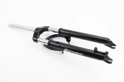 Вилка 26" амортизационная, без резьбы 1-1/8" (28,6мм), шток 240мм, с ходом 60мм, V/Disk-brake, чёрная ES-226, ВЕЛОЗАПЧАСТИНИ,