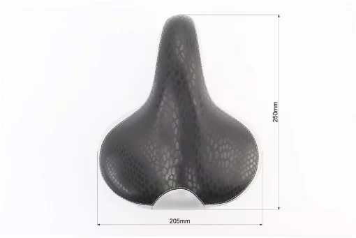 Сиденье ХВЗ 250x205мм, чёрно-серое AZ-109BF, ВЕЛОЗАПЧАСТИНИ, YQ-411240