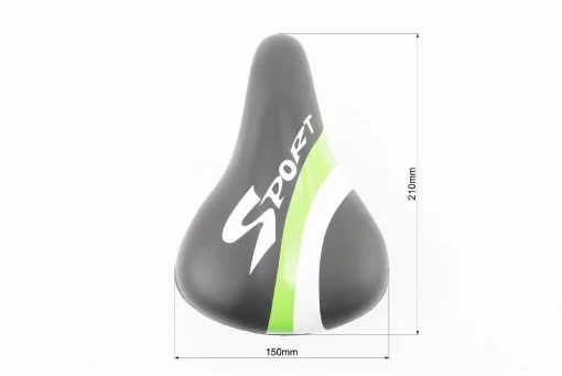 Сиденье CHILD 210x150мм, чёрно-зелёно-белое SPORT AZ-272BF, ВЕЛОЗАПЧАСТИНИ, YQ-411242