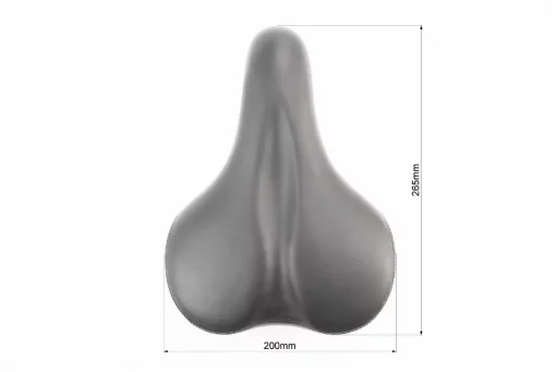 Сиденье ХВЗ 265x200мм, чёрное AZ-318, ВЕЛОЗАПЧАСТИНИ, YQ-411245