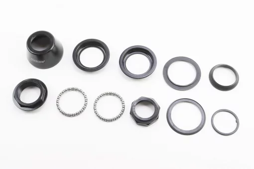 Рулевая колонка 1-1/8" (44/28,6x44/30мм) резьбовой вилки, высокая, чёрная H112N, ВЕЛОЗАПЧАСТИНИ, YQ-406991