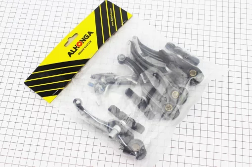 Гальмо V-brake 110мм (2 колеса), алюмінієве, чорне HJ-805AD7, ВЕЛОЗАПЧАСТИНИ, YQ-411284