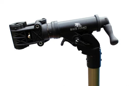 Стенд для ремонта велосипеда алюминиевый, складной, регулируемая высота 100-150 см, регулируемый угол наклона велосипеда, крепл.