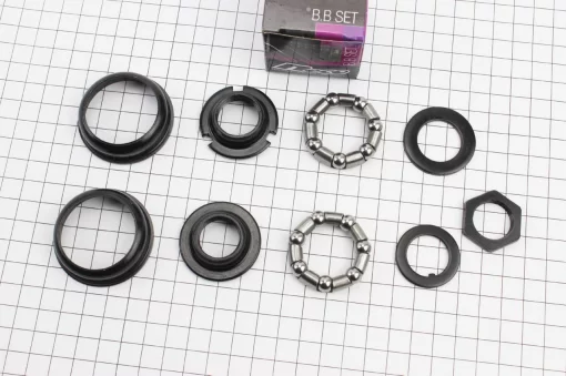 Крепление каретки BMX с чашками &Oslash;43,1мм, чёрное B888, ВЕЛОЗАПЧАСТИНИ, YQ-411390