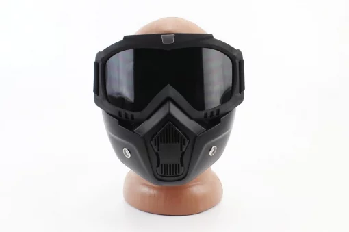 Очки+защитная маска, чёрная (тонированное стекло), MT-009, ШОЛОМИ, YQ-360002