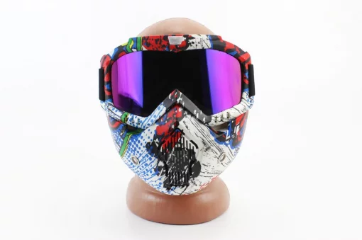 Очки+защитная маска, цветная (хамелеон стекло), MT-009, ШОЛОМИ, YQ-360005